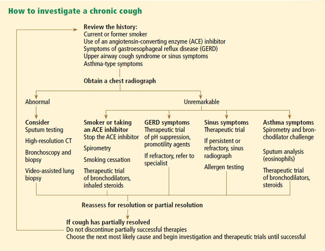Cough Diagnosis Chart