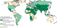 Geographic distribution of hepatitis E-outbreaks